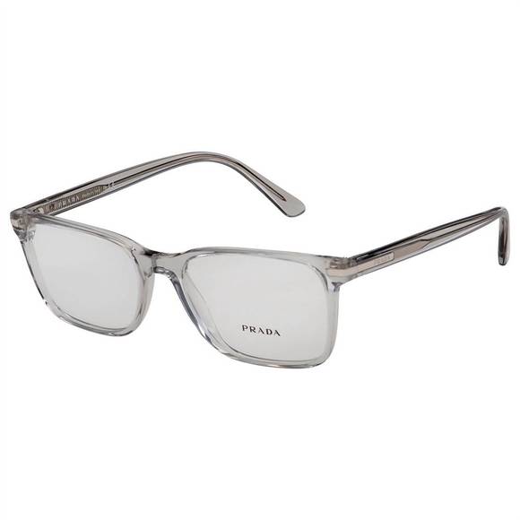 NEW PRADA rectangle plastic eyeglasses in grey - Picture 1 of 3